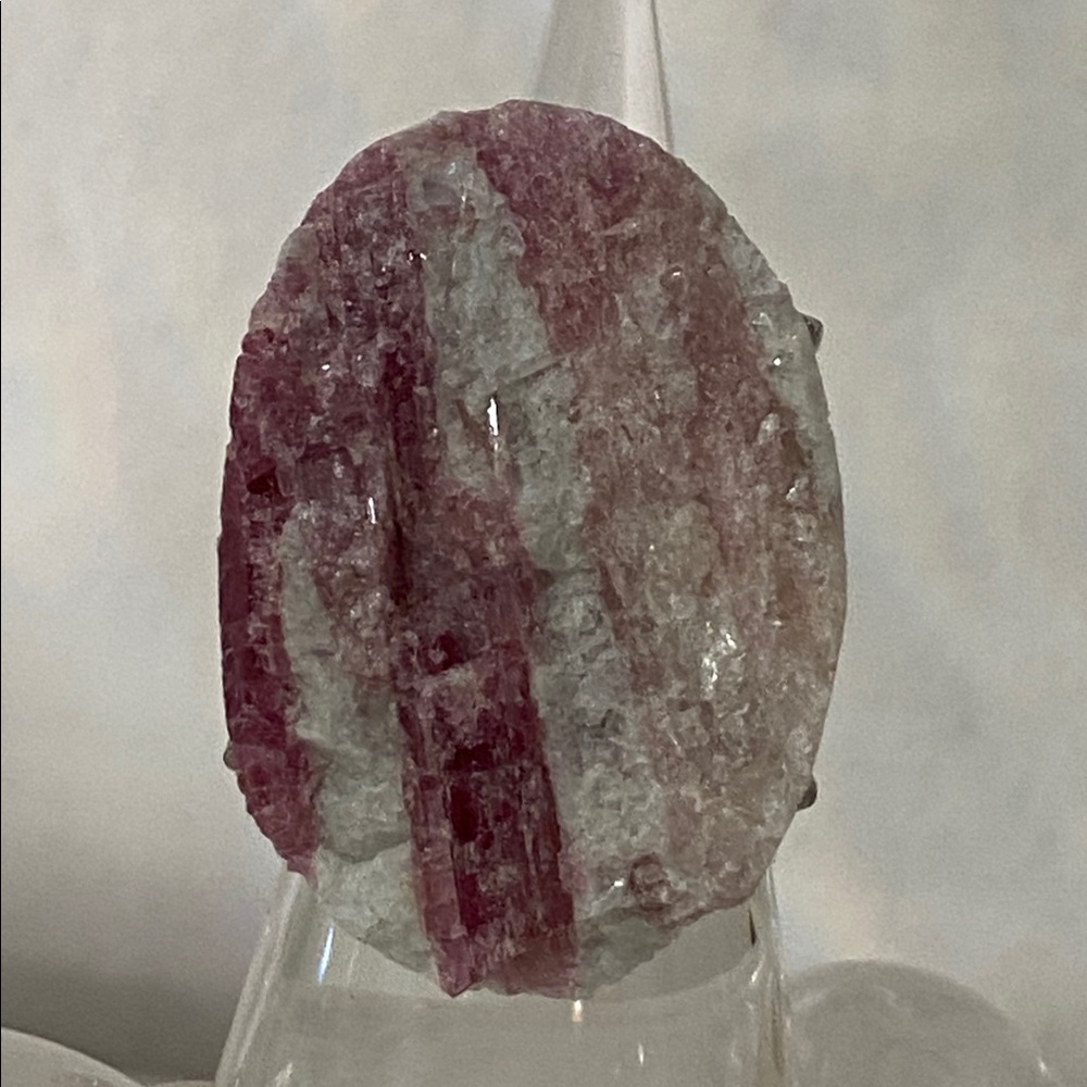 Artisan Earthy Pink Tourmaline Statement Rring - Picture 10 of 14
